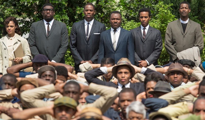 A powerful image, which sums up the power of the black American civil rights movement and the movie.
